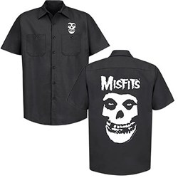 Misfits - Mens Skull Workshirt Shirt