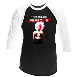 Missing Persons - Mens Dale Black Raglan T-Shirt