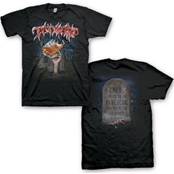 Tankard - Mens Die With A Beer T-Shirt