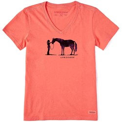 Life Is Good - Womens Besties Horse T-Shirt