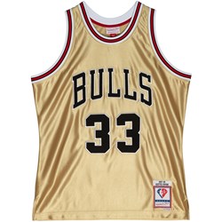 Mitchell And Ness - Chicago Bulls Mens Nba 75Th Gold Swingman Jersey