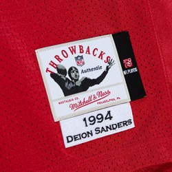 Mitchell & Ness Men's Deion Sanders Scarlet San Francisco 49ers