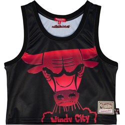 Mitchell And Ness - Chicago Bulls Womens Women'S Big Face 4.0 Crop Tank Top