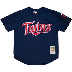 Mitchell And Ness - Minnesota Twins Mens Mlb Authentic Bp Pullover 2002 David Ortiz Jersey
