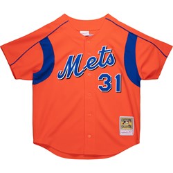 Mitchell And Ness - New York Mets Mens Mlb Bp 2004 Mike Piazza Jersey