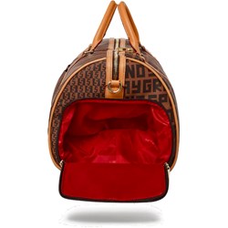 Sprayground Kid Split Henny Money Check Duffle Bag - Brown