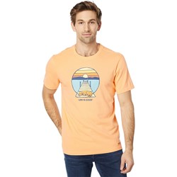 Life Is Good - Mens Dock Dog Sunset T-Shirt