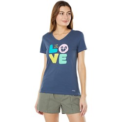 Life Is Good - Womens Love Flip Flops T-Shirt
