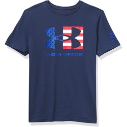 Under Armour - Boys New B Freedom Chest Flag T-Shirt