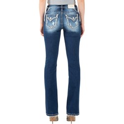 Miss Me - Womens Triangle Embroidered Jeans