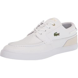 Lacoste - Mens Bayliss Deck Leather And Synthetic Boat Shoes Shoes