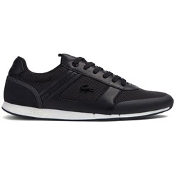 Lacoste - Mens Menerva Plain Textile And Leather Sneakers