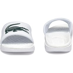 Lacoste hotsell white sliders