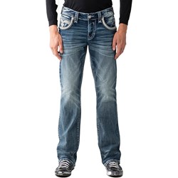 Rock Revival - Mens Eggplant RP3500B203R Bootcut Jeans