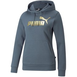 Puma - Womens Ess+ Metallic Logo Fl Hoodie
