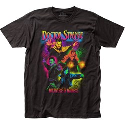Dr. Strange - Mens Movie Neon Splatter Fitted Jersey T-Shirt