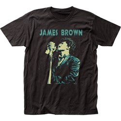 James Brown - Mens Singing Jersey T-Shirt
