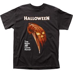 Halloween Night He Came Home Adult T-Shirt In Black