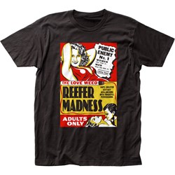Impact Originals - Mens Reefer Madness Fitted T-Shirt in Black