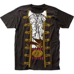 Impact Originals - Mens Pirate Prince Big Print Subway T-Shirt in Black