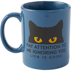 Life Is Good - Pay Attention Cat Eyes Mug