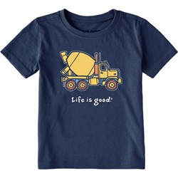 Life Is Good - Toddlers Big Cement Mixer T-Shirt