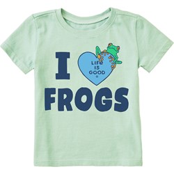 Life Is Good - Toddlers I Love Frogs T-Shirt
