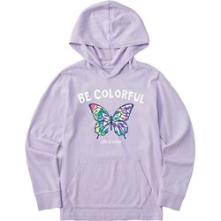 Life Is Good - Kids Be Colorful Tie Dye Butterfly T-Shirt