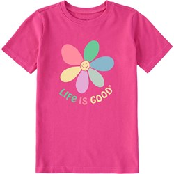 Life Is Good - Kids Happy Daisy Short Sleeve Crusher T-Shirt