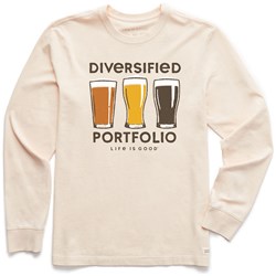 Life Is Good - Mens Diversified Portfolio Beer Long Sleeve Crusher Tee