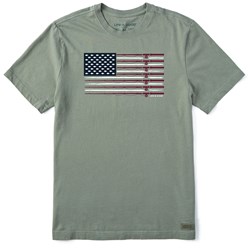 Life Is Good - Mens Fishing Flag T-Shirt