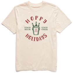 Life Is Good - Mens Hoppy Holidays Beer Cheer T-Shirt