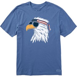 Life Is Good - Mens Patriotic Eagle T-Shirt