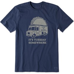 Life Is Good - Mens Taco Tuesday Truck T-Shirt