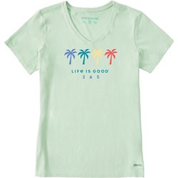 Life Is Good - Womens 365 Palm Trees T-Shirt