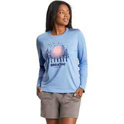 Life Is Good - Womens Breathe Forest Long Sleeve Active Tee