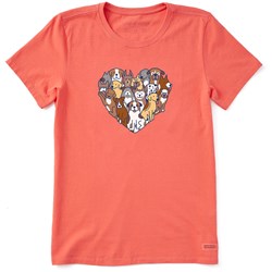 Life Is Good - Womens Heart Of Dogs T-Shirt