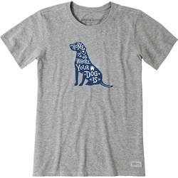 Life Is Good - Womens Home Is Where Your Dog Is T-Shirt