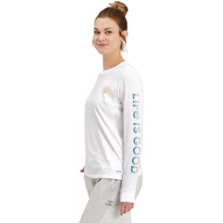 Life Is Good - Womens Sunset On The Water Long Sleeve Crusher Tee