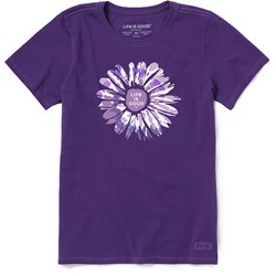 Life Is Good - Womens Tie Dye Daisy T-Shirt