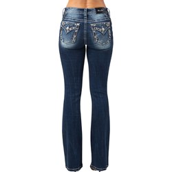 Miss Me - Womens Paisly Mid-Rise Boot Jeans