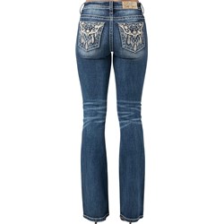Miss Me - Womens Fancy Embroidery Mid-Rise Boot Jeans