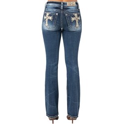 Miss Me - Womens Big Cross Mid-Rise Boot Jeans