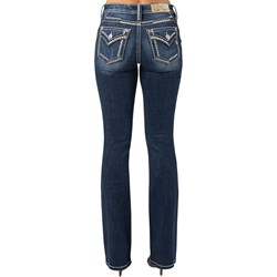 Miss Me - Womens Thick Stitch Pocket Mid-Rise Boot Jeans
