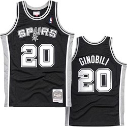 Mitchell And Ness - San Antonio Spurs Mens Nba Swingman 02-03 Manu Ginobili Jersey
