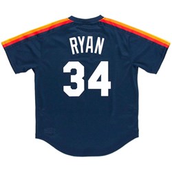 Mitchell And Ness - Houston Astros Mens Mlb Authentic Bp - Pullover 1988 Nolan Ryan Jersey