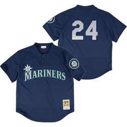 Mitchell And Ness - Seattle Mariners Mens Mlb Authentic Bp - Pullover 1995 Ken Griffey Jr Jersey