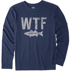 Life Is Good - Mens Wtf Long Sleeve Crusher Tee