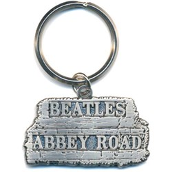 The Beatles - Unisex Abbey Road Sign In Relief Keychain