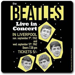 The Beatles - Unisex 1962 Live In Concert Single Cork Coaster